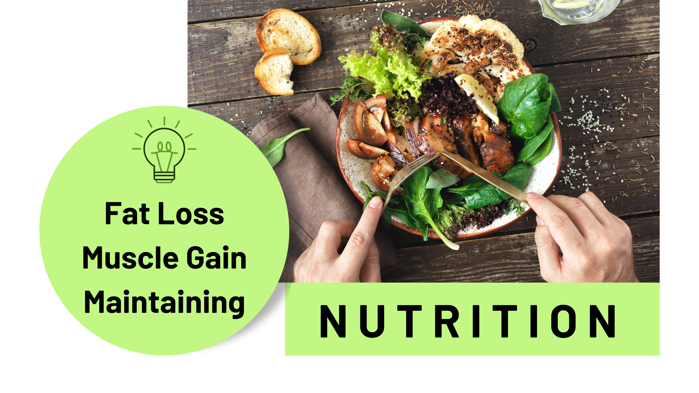 Nutrition for Fat Loss, Muscle Gain and Maintaining